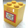 LEGO Gul Behållare 2 x 2 x 2 med Mail Envelope med solida knoppar (4345)