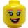 LEGO Gelb Cotton Candy Cheerleader Minifigure Kopf (Einbau-Vollbolzen) (3626 / 75006)