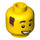 LEGO Yellow Cowboy Costume Guy Minifigure Head (Recessed Solid Stud) (3626 / 38202)