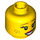 LEGO Yellow Cowgirl Head (Recessed Solid Stud) (3626 / 10765)