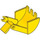 LEGO Geel Kraan Grab Jaw (3489)