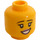 LEGO Geel Crayon Meisje Minifiguur Hoofd (Verzonken solide nop) (3626 / 49333)