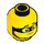 LEGO Gelb Criminal Kopf mit Eye Maske und Beard (Einbau-Vollbolzen) (3626 / 99042)