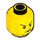 LEGO Yellow Criminal Head with Headset (Recessed Solid Stud) (3626 / 43256)
