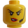 LEGO Gul Kriminell Minifigur Huvud (Infälld solid knopp) (3626 / 43217)