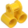 LEGO Giallo Croce Blocco con Due Fori per perni (32291 / 42163)