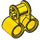 LEGO Gelb Kreuz Block mit Zwei Nadellöcher (32291 / 42163)