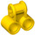 LEGO Gelb Kreuz Block mit Zwei Nadellöcher (32291 / 42163)