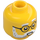 LEGO Jaune Curator / Dr. Kilroy Minifigurine Tête (Clou de sécurité) (3274 / 106964)