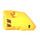 LEGO Jaune Incurvé Panneau 1 La gauche avec &#039;V8&#039;, Noir et rouge Vent Openings Autocollant (87080)