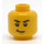 LEGO Yellow Cyrus Borg Minifigure Head (Recessed Solid Stud) (3626 / 16213)