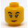 LEGO Yellow Daisy Kaboom Minifigure Head (Recessed Solid Stud) (3626 / 66174)