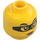 LEGO Yellow Daisy Kaboom Minifigure Head (Recessed Solid Stud) (3626 / 66174)