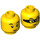 LEGO Yellow Daisy Kaboom Minifigure Head (Recessed Solid Stud) (3626 / 66174)