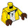 LEGO Amarillo Darius Minifigura Torso (973 / 76382)