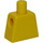 LEGO Amarillo Demolition Dummy Torso sin brazos (973)