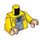 LEGO Yellow Dennis Nedry Minifig Torso (973 / 76382)