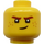 LEGO Gul Digi Jay Huvud (Infälld solid knopp) (3626)