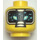 LEGO Yellow Digi Lloyd Head (Recessed Solid Stud) (3626)