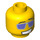 LEGO Yellow Disco Dude Head (Safety Stud) (3626 / 91819)