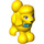 LEGO Geel Hond - Poodle met Purple Ogen (78471 / 78474)