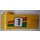 LEGO Geel Deur 1 x 3 x 1 Links met &quot;1&quot; en Rood en Groen Streep Sticker (3822)