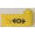 LEGO Yellow Door 1 x 3 x 1 Right with Train Logo Black Sticker (3821)