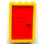 LEGO Giallo Door 2 x 4 x 5 Frame with Red Door