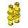 LEGO Gelb Doppelt Stift mit Aufrecht Axlehole (32138 / 65098)