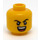 LEGO Gul Dobbelt Sided Hoved med Smile og Hævet Eyebrows (Forsænket solid knops) (3626 / 100972)