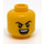 LEGO Geel Dubbele Sided Hoofd met Smile en Raised Eyebrows (Verzonken Solid Stud) (3626 / 100972)