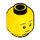 LEGO Yellow Dr. Barnaby Wylde Minifigure Head (Recessed Solid Stud) (3626 / 98832)