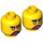 LEGO Yellow Dragon of the East Minifigure Head (Recessed Solid Stud) (3626 / 66059)