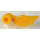 LEGO Yellow Dragon Wing Plume (Left) (87685)