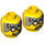 LEGO Gelb Drillex Minifigure Kopf (Einbau-Vollbolzen) (3626 / 20371)