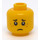 LEGO Yellow Dual Sided Child Head with Freckles with Sad Expression / Smiling (Recessed Solid Stud) (3626 / 96004)