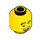 LEGO Yellow Dual Sided Head with Open Mouth and Winking / Angry Expression (Safety Stud) (3274 / 105638)