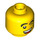 LEGO Yellow Dual Sided Head with Open Mouth and Winking / Angry Expression (Safety Stud) (3274 / 105638)