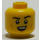 LEGO Yellow Dual Sided Head with Smirk (Recessed Solid Stud) (3626)