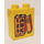LEGO Yellow Duplo Brick 1 x 2 x 2 with Books without Bottom Tube (4066)