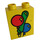 LEGO Yellow Duplo Brick 1 x 2 x 2 with Three Balloons without Bottom Tube (4066)