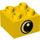 LEGO Yellow Duplo Brick 2 x 2 with Eye (3437 / 43763)