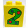 LEGO Yellow Duplo Brick 2 x 2 x 2 with &quot;2&quot; (31110)