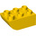 LEGO Yellow Duplo Brick 2 x 3 with Inverted Slope Curve (98252)