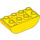 LEGO Yellow Duplo Brick 2 x 4 with Curved Bottom (98224)