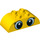 LEGO Yellow Duplo Brick 2 x 4 with Curved Sides with Eyes (36466 / 98223)