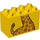 LEGO Jaune Duplo Brique 2 x 4 x 2 avec Giraffe Neck et Upper Corps (31111 / 43532)