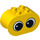 LEGO Yellow Duplo Brick 2 x 4 x 2 with Rounded Ends with Eyes (6448 / 12959)