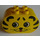 LEGO Yellow Duplo Brick 2 x 4 x 2 with Rounded Ends with Tiger face  (6448)
