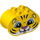 LEGO Yellow Duplo Brick 2 x 4 x 2 with Rounded Ends with Tiger face (6448 / 43505)